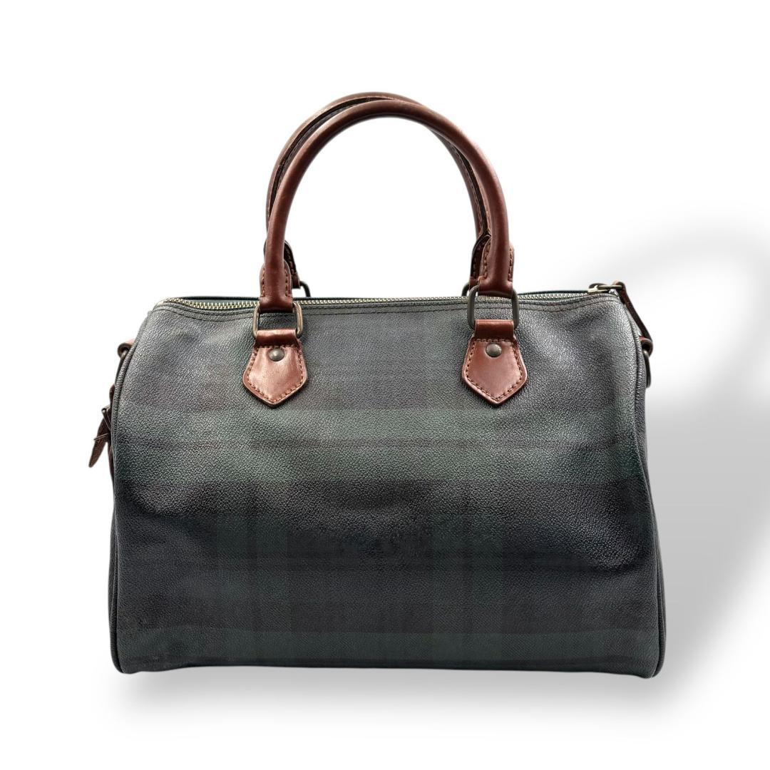 RALPH LAUREN ラルフローレン ミニボストン レザー 緑 R574