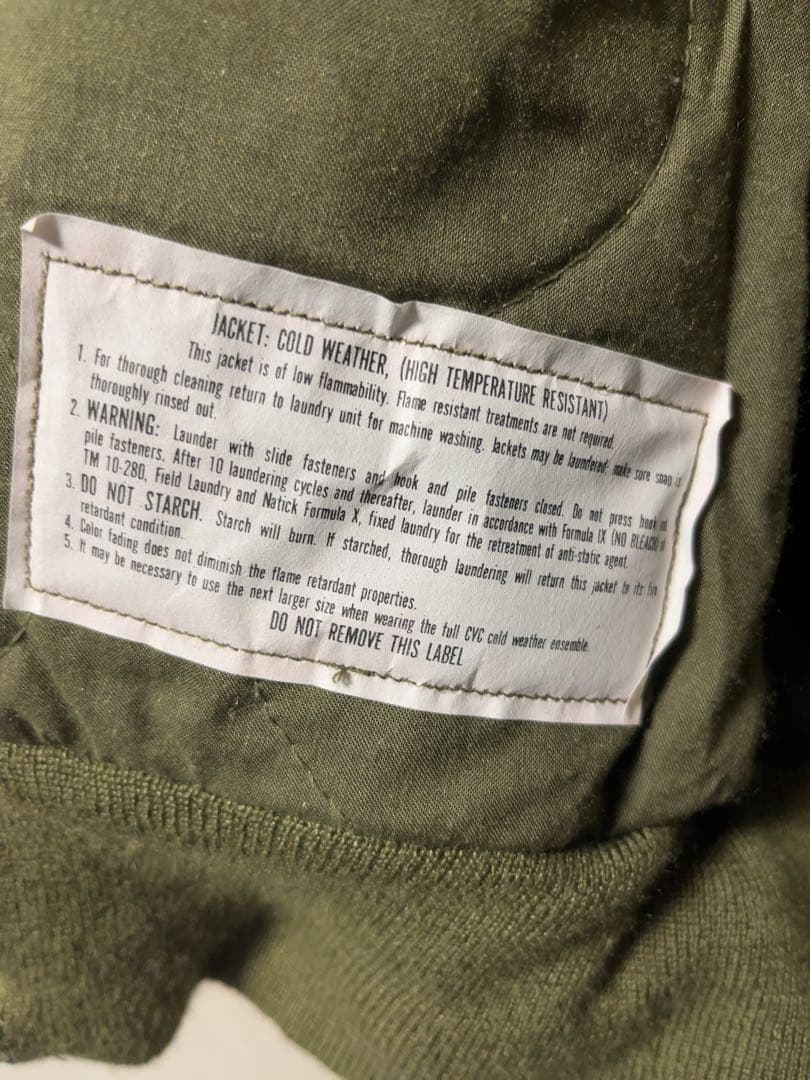 80's JACKET COLD WEATHER CVCタンカースジャケット