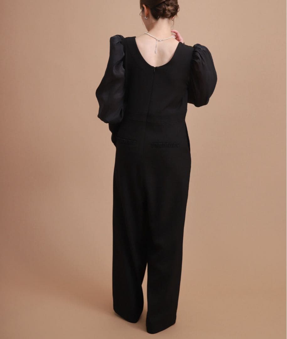 新品 セレクトモカ select MOCA シアーパフスリーブオールインワン