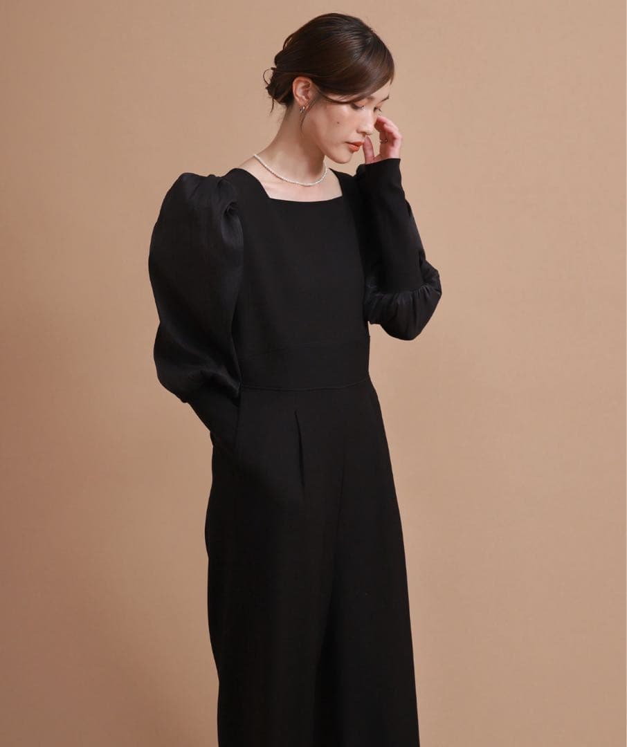 新品 セレクトモカ select MOCA シアーパフスリーブオールインワン