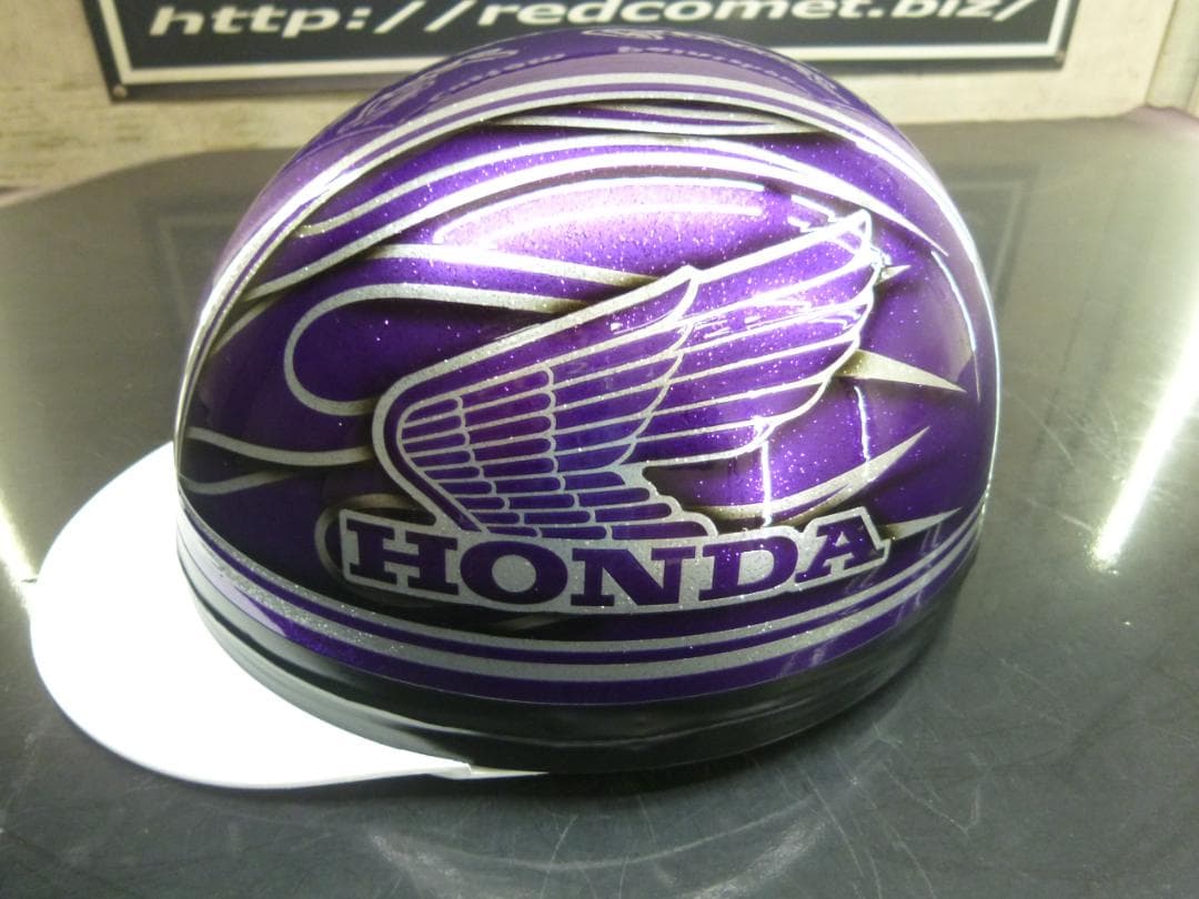 ３つボタン送料込！！カスタムコルク半　ホンダ　ファイヤーラメ最安値211