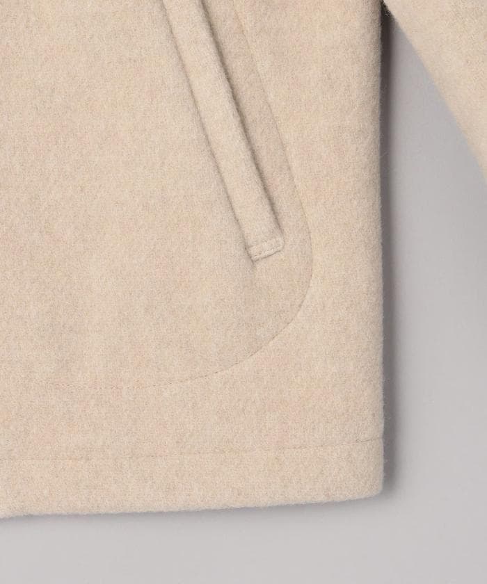 DANTON ダントン ウールパイル 丸襟ジャケット レディース