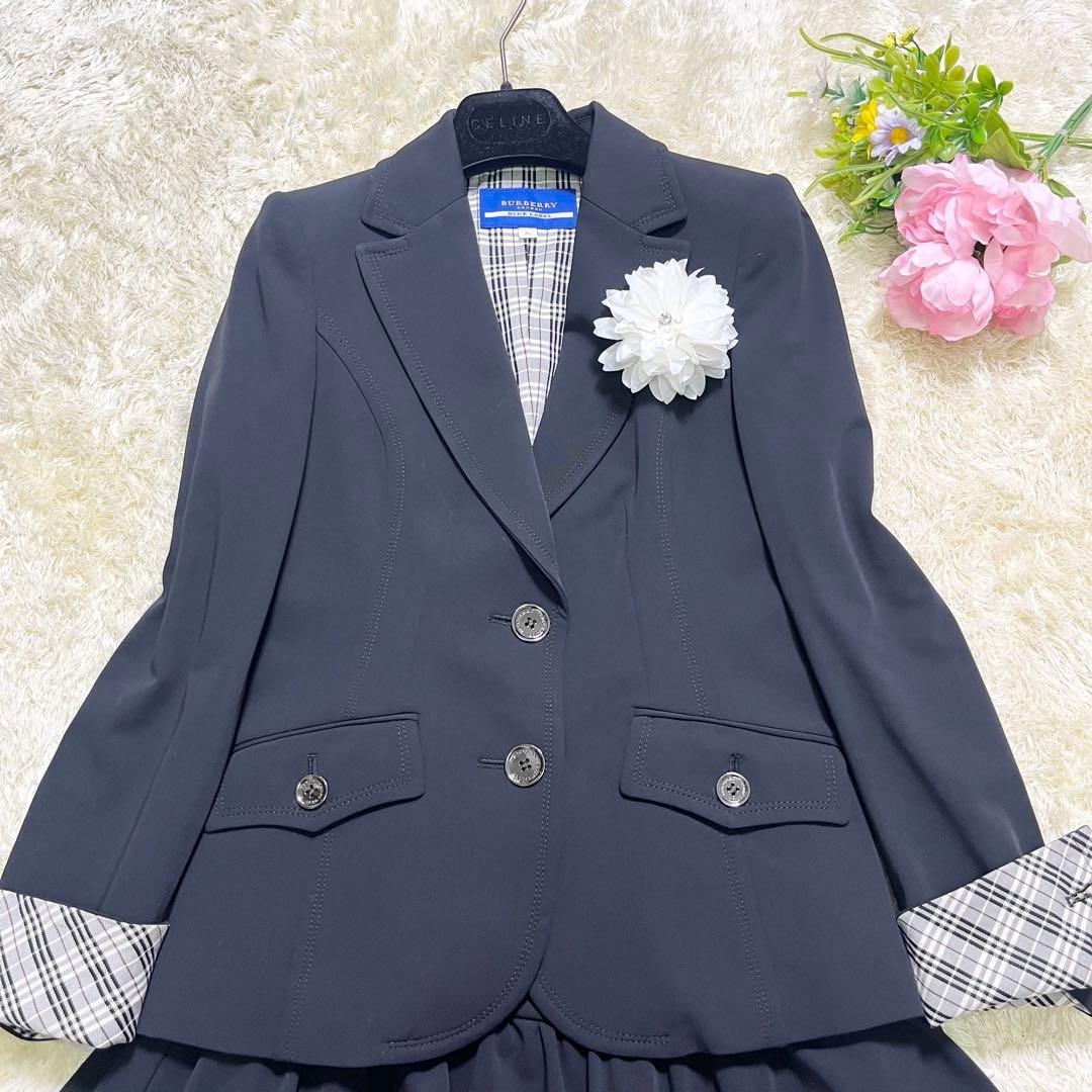 極美品★バーバリーブルーレーベル　140〜160 キッズ　入学式　セットアップ