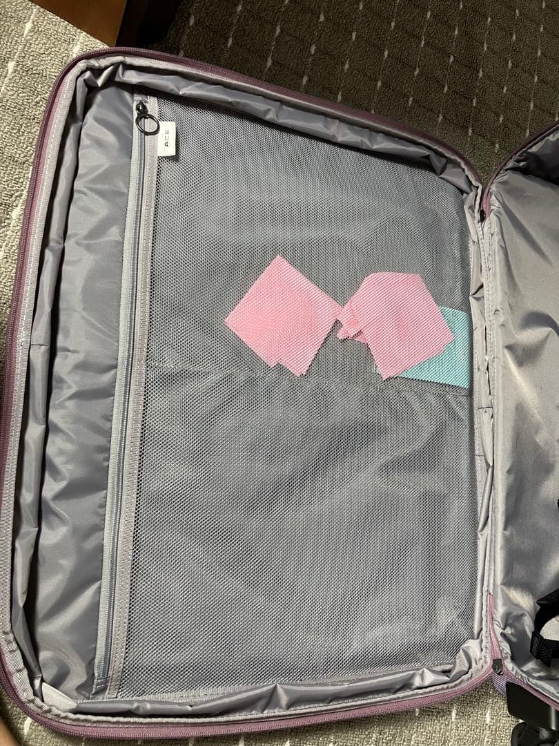 ACEアルザス TR スーツケース ラベンダー LL 93〜101L 拡張機能付