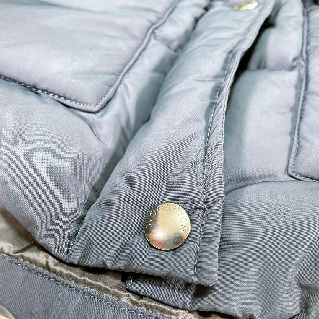 【美品】ウールリッチ　タヌキファー　ネイビー　3way ダウンベスト　Sサイズ