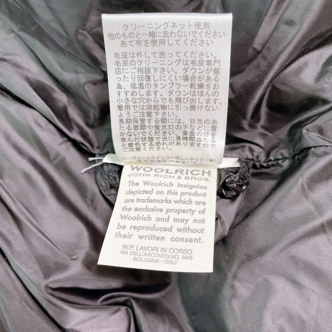 【美品】ウールリッチ　タヌキファー　ネイビー　3way ダウンベスト　Sサイズ