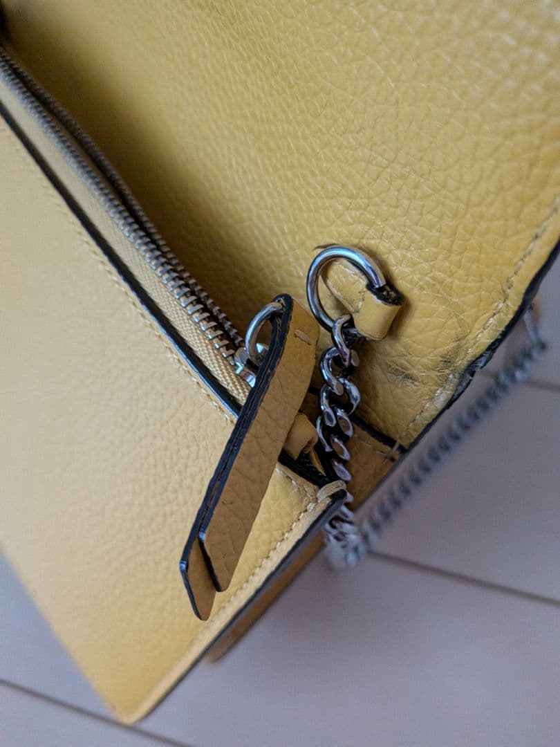 JIMMY CHOO イエロー スタースタッズ ショルダーバッグ