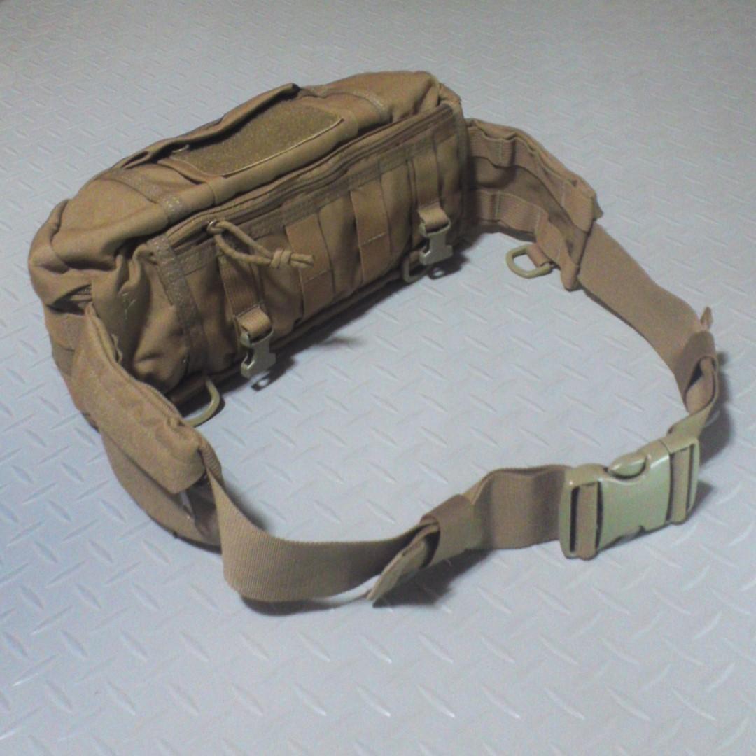 米軍実物 AWS タクティカル & ユニバーサル ファニーパック コヨーテ