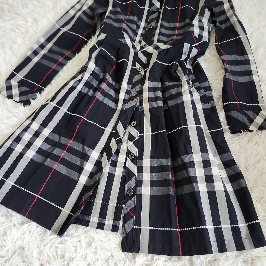 【美品】BURBERRY LONDON チェック柄 長袖ワンピース