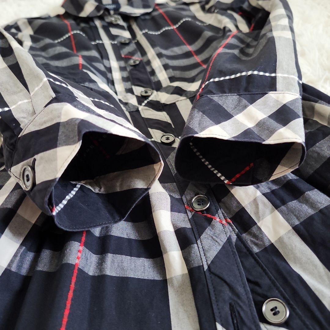 【美品】BURBERRY LONDON チェック柄 長袖ワンピース