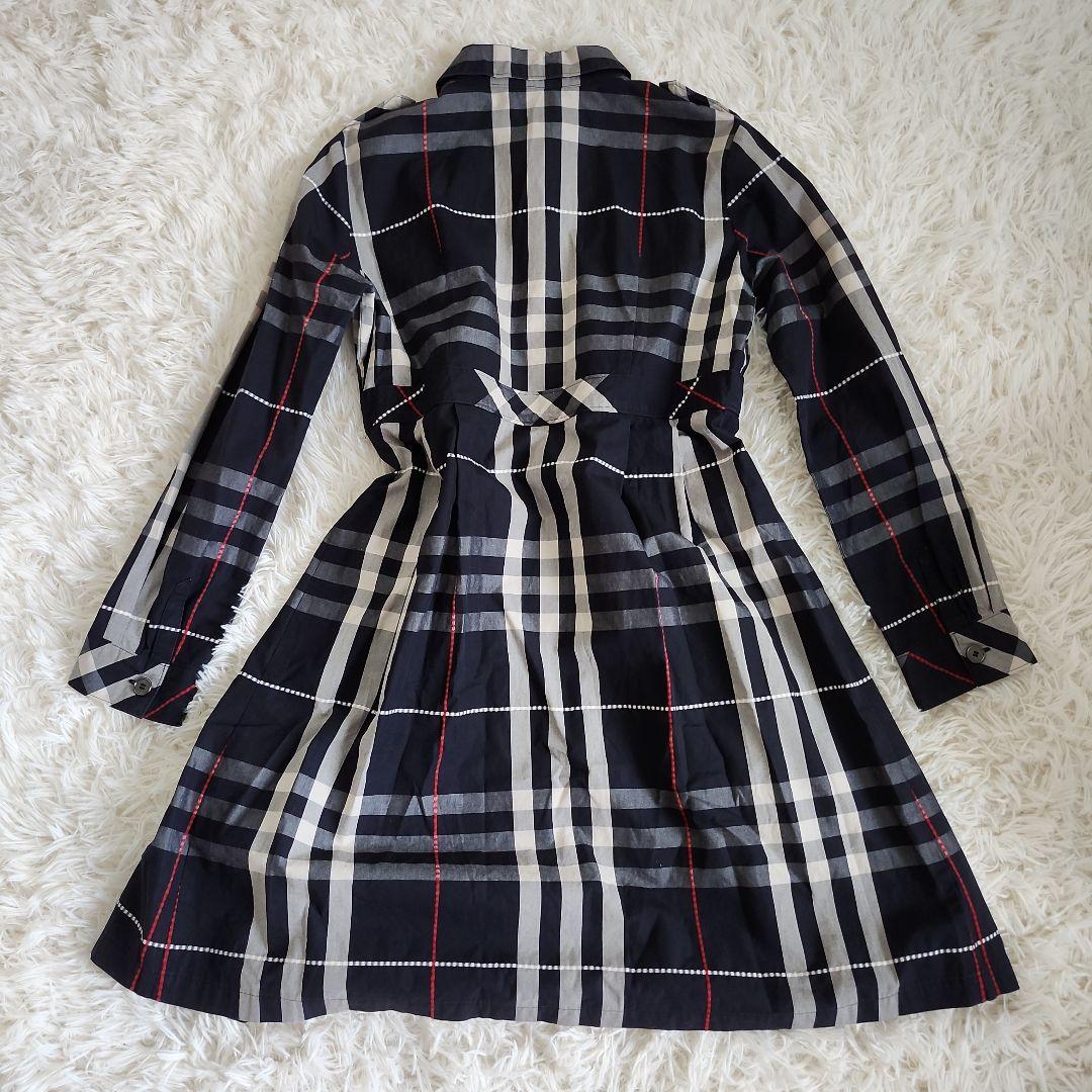 【美品】BURBERRY LONDON チェック柄 長袖ワンピース