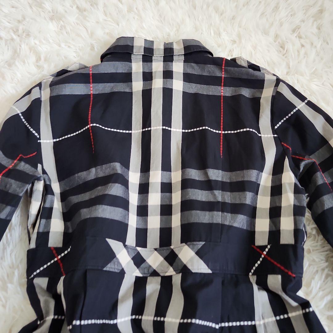 【美品】BURBERRY LONDON チェック柄 長袖ワンピース