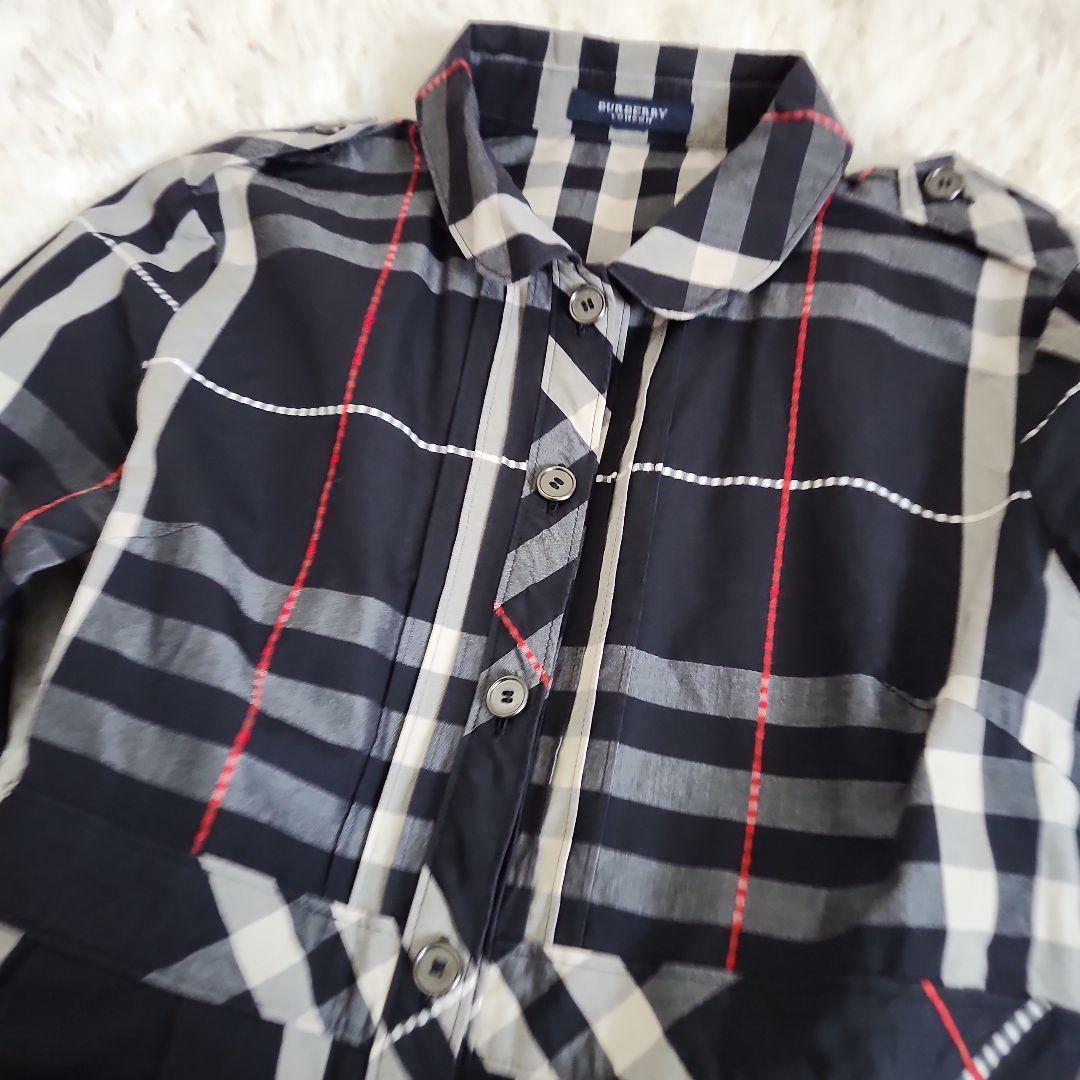 【美品】BURBERRY LONDON チェック柄 長袖ワンピース