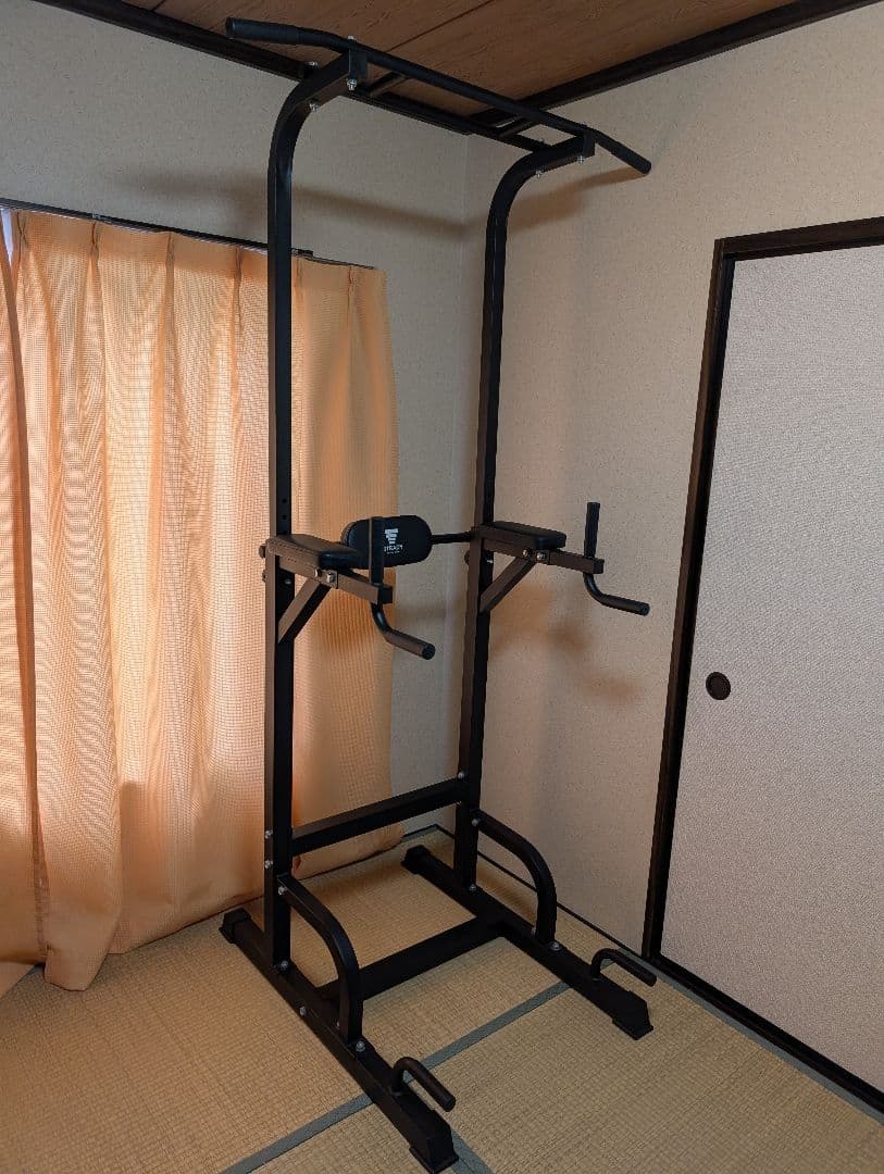 STEADY 懸垂マシンぶら下がり健康器 ブラック 10段階調整