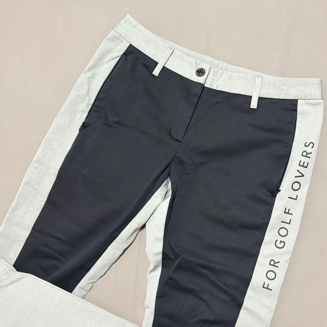 デサントゴルフDESCENTE GOLF バイカラー裏起毛ロングパンツ L