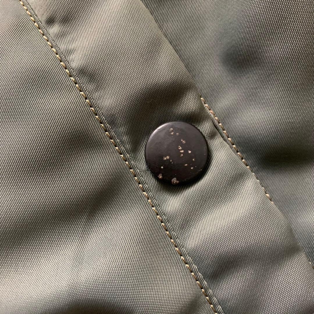 美品■バズリクソンズ フライトジャケット B-15D ワッペン　グリーン　38