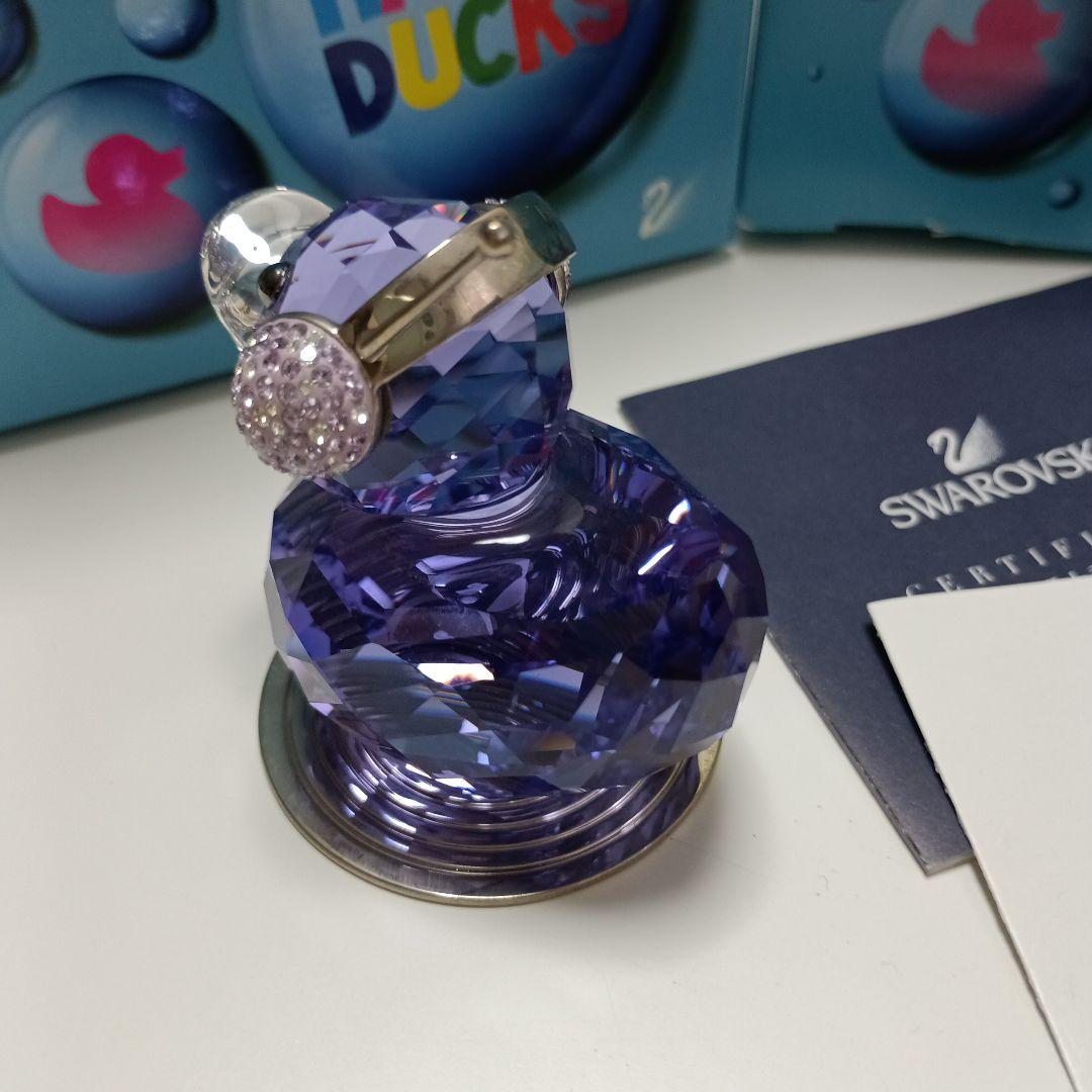 Swarovski Happy Ducks 紫色 置物