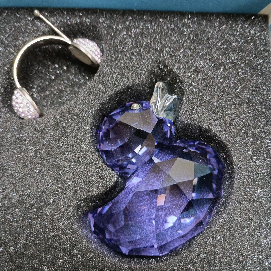 Swarovski Happy Ducks 紫色 置物