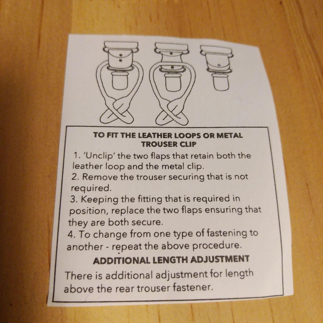 【新品未使用】五大陸＋アルバートサーストン　サスペンダー　ベージュ　英国製