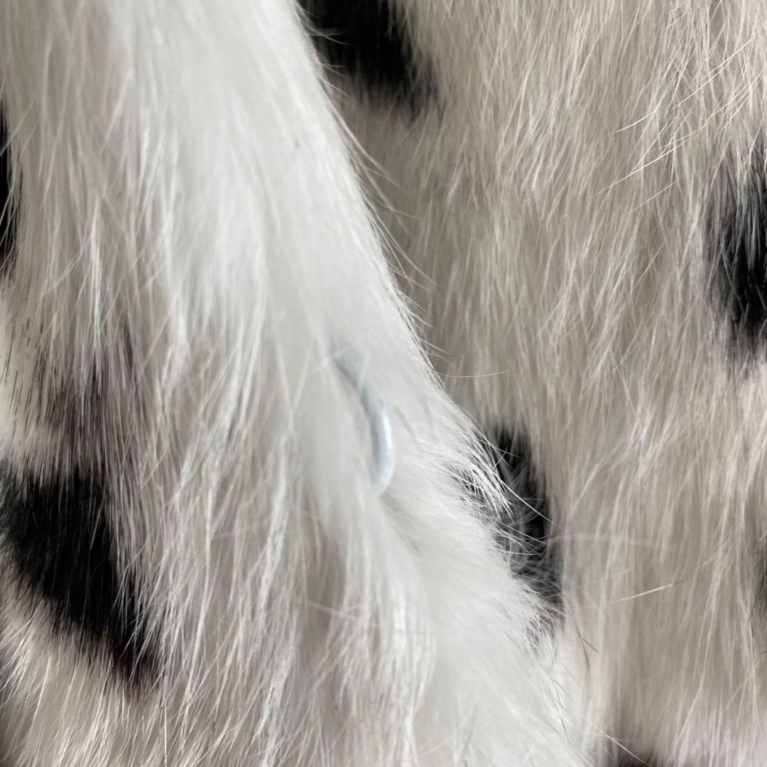 【epolene エポレーヌ】ラビットファー　リアルファー　ダルメシアン　コート