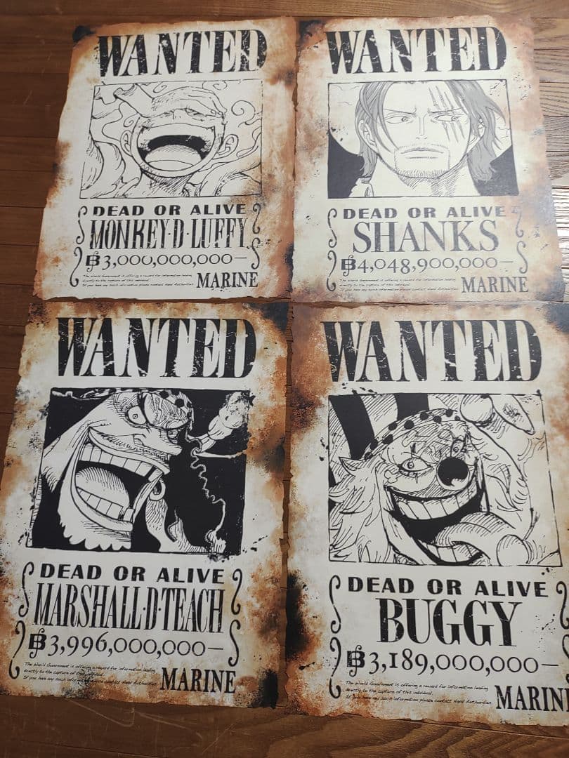 ワンピース　30億ルフィ新四皇手配書