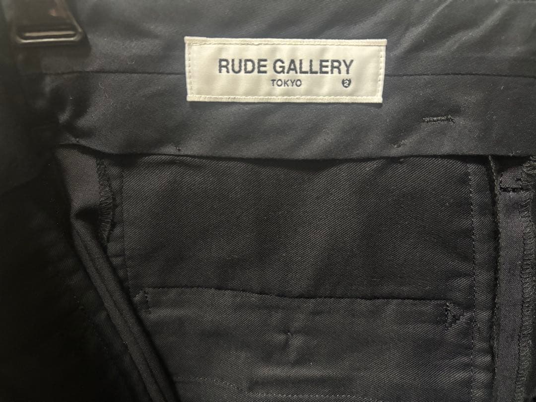 RUDE GALLERY スラックス　ブラックM チバ　ケルト　ブランキー