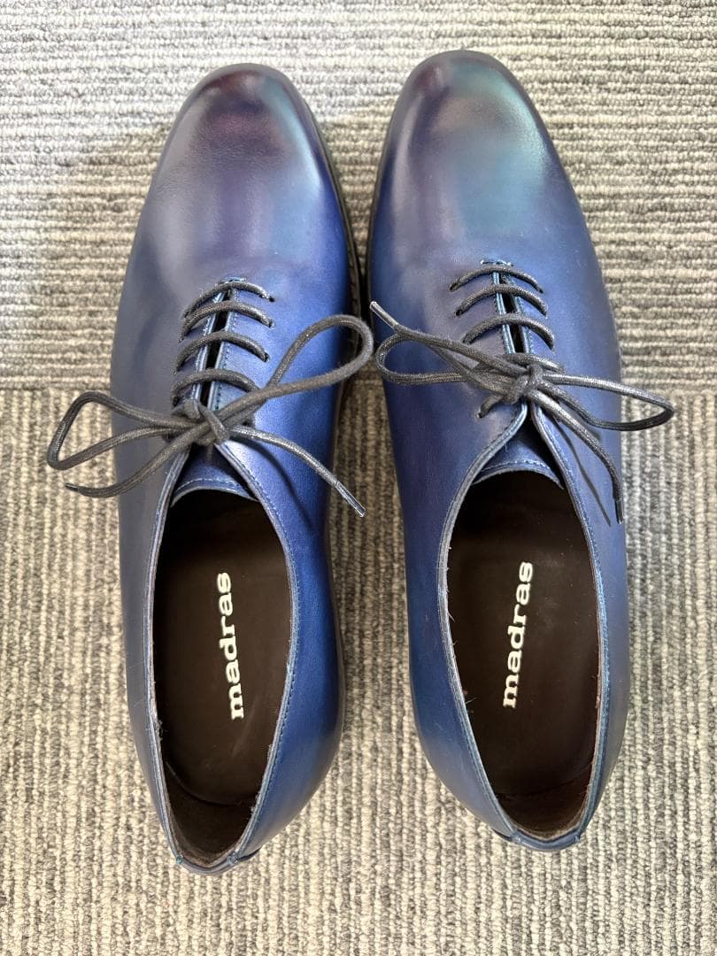 madras ホールカット ネイビー グッドイヤーウェルト製法 新品未使用