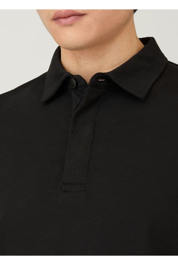 SUNSPEL ヘビーウェイト　ラグビー　ポロシャツ ブラック　Lサイズ