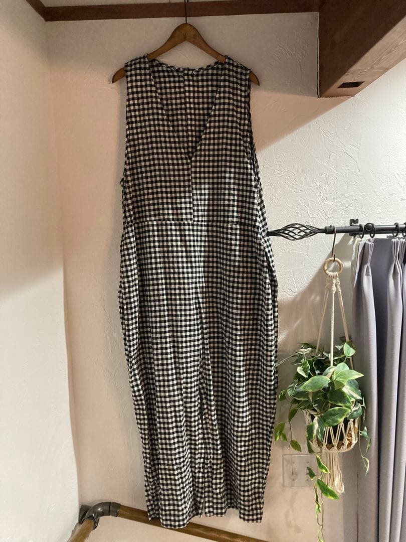 ネストローブ ギンガムチェック サロペット