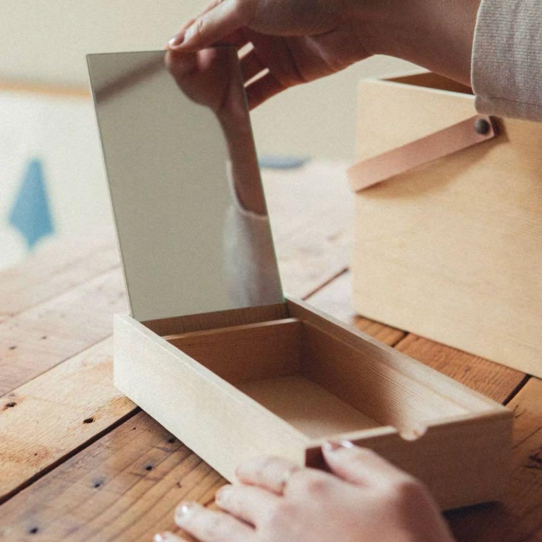 北欧暮らしの道具店 鏡 メイクBOX メイクボックス かわいい