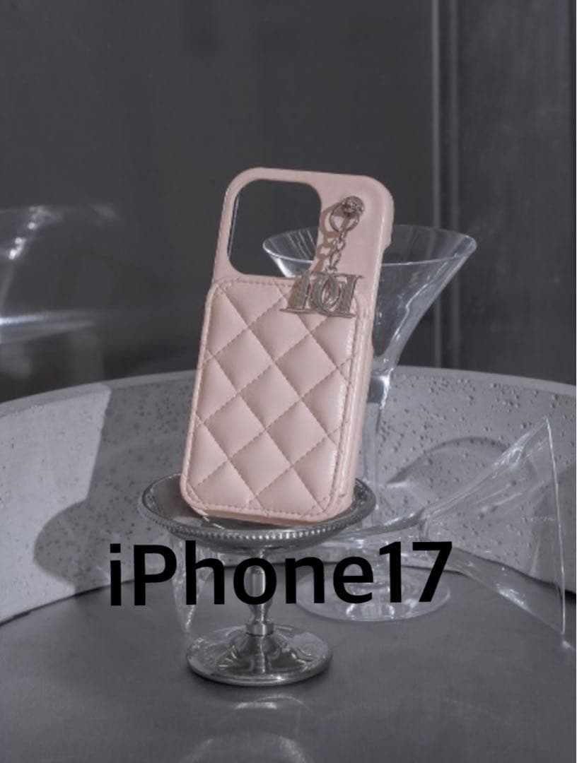 darich キルティングミラーDDチャームiPhoneケース　ピンク