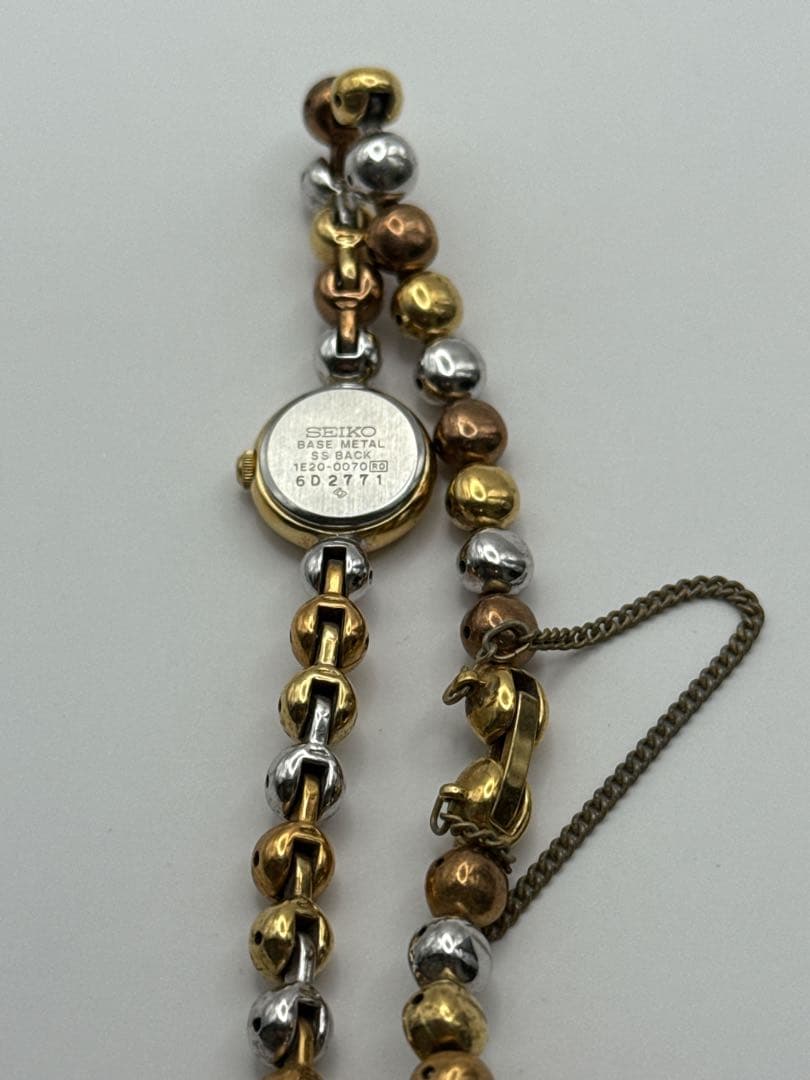 SEIKO レディース 1E20-0070 ボールブレス 電池交換済