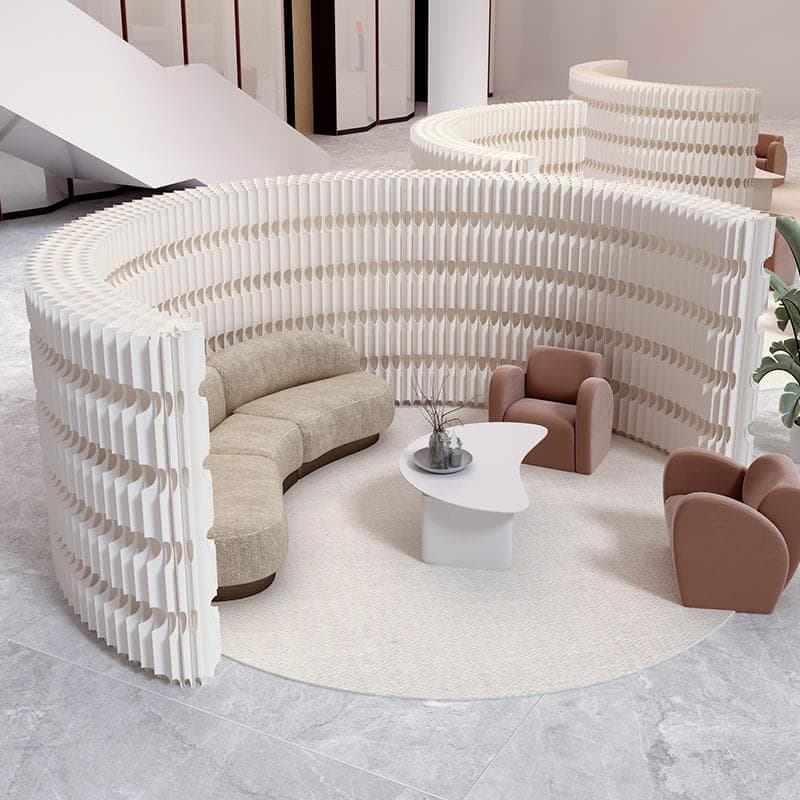 パーテーション間仕切り折り畳み式高さ1.6ｍ長さ2ｍ-3ｍ組立不要ついたて目6+