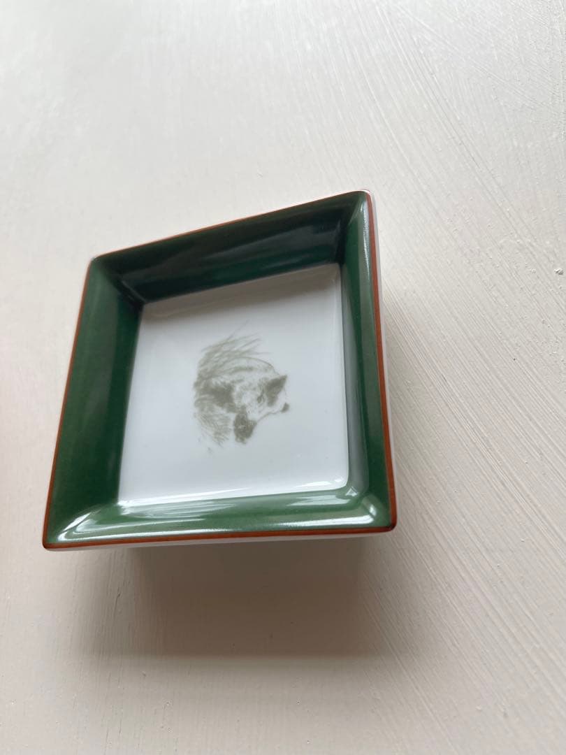 HERMES 灰皿　プレート　イノシシ　スコティッシュテリア