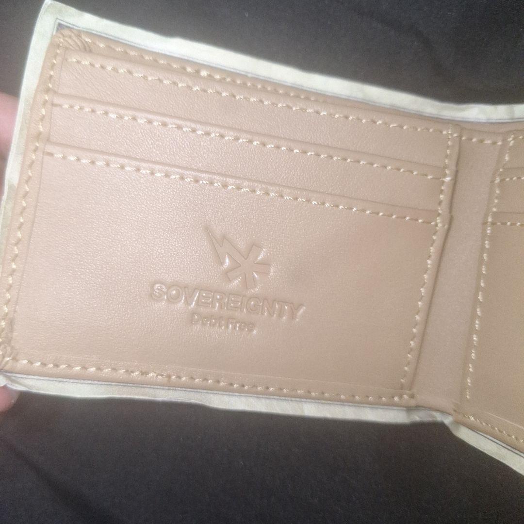 \"Debt Free Stained Money\" アメリカドル 2つ折り財布