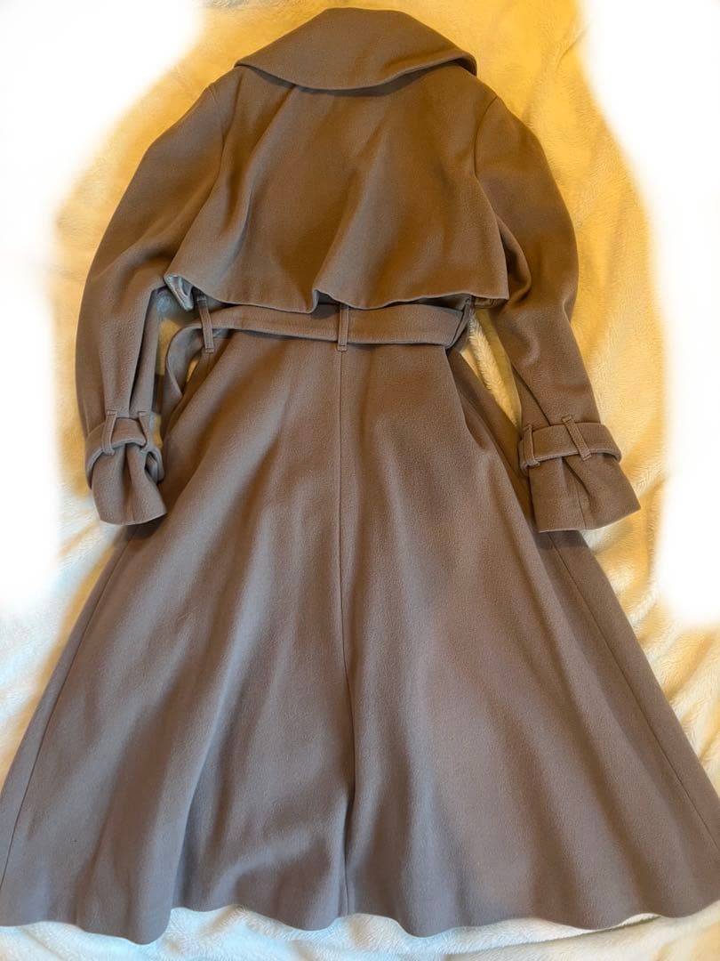 ジルバイジルスチュアート　ライトモッサウールトレンチコート　モカ