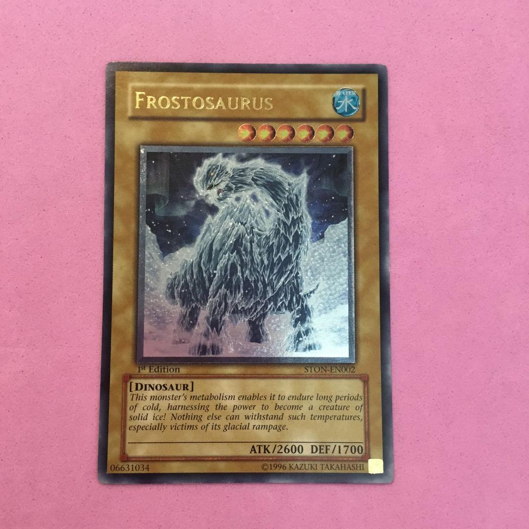 遊戯王 英語 フロストザウルス 1st レリーフ　デルタテロス