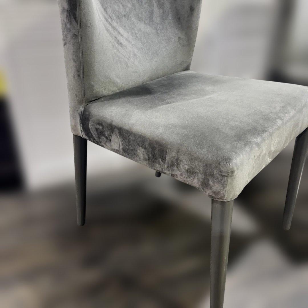 【ligne roset】ロゼチルコ◆ダイニングチェア2脚セット◇ベロア