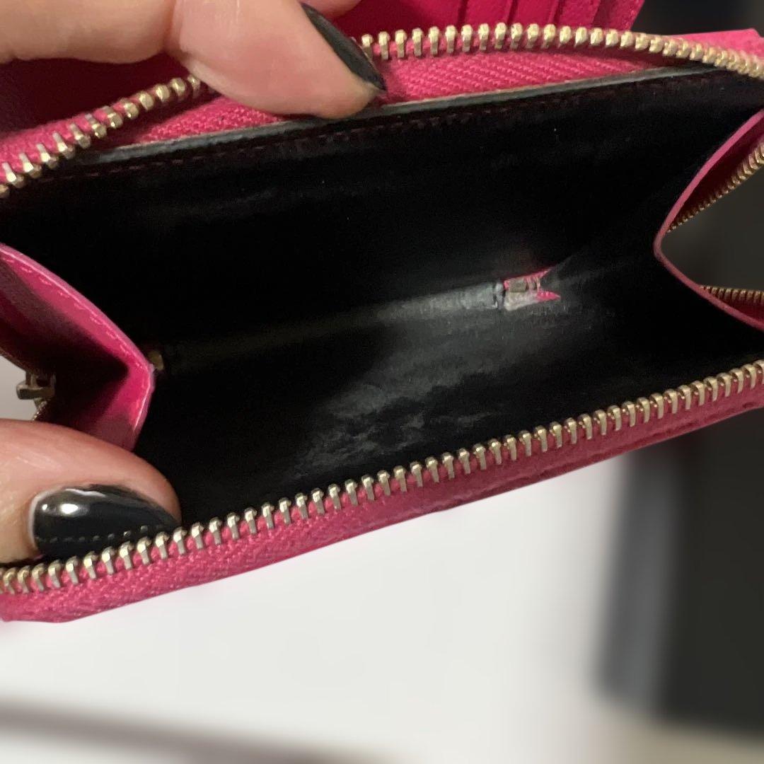 SAINT LAURENT ピンク 二つ折り財布