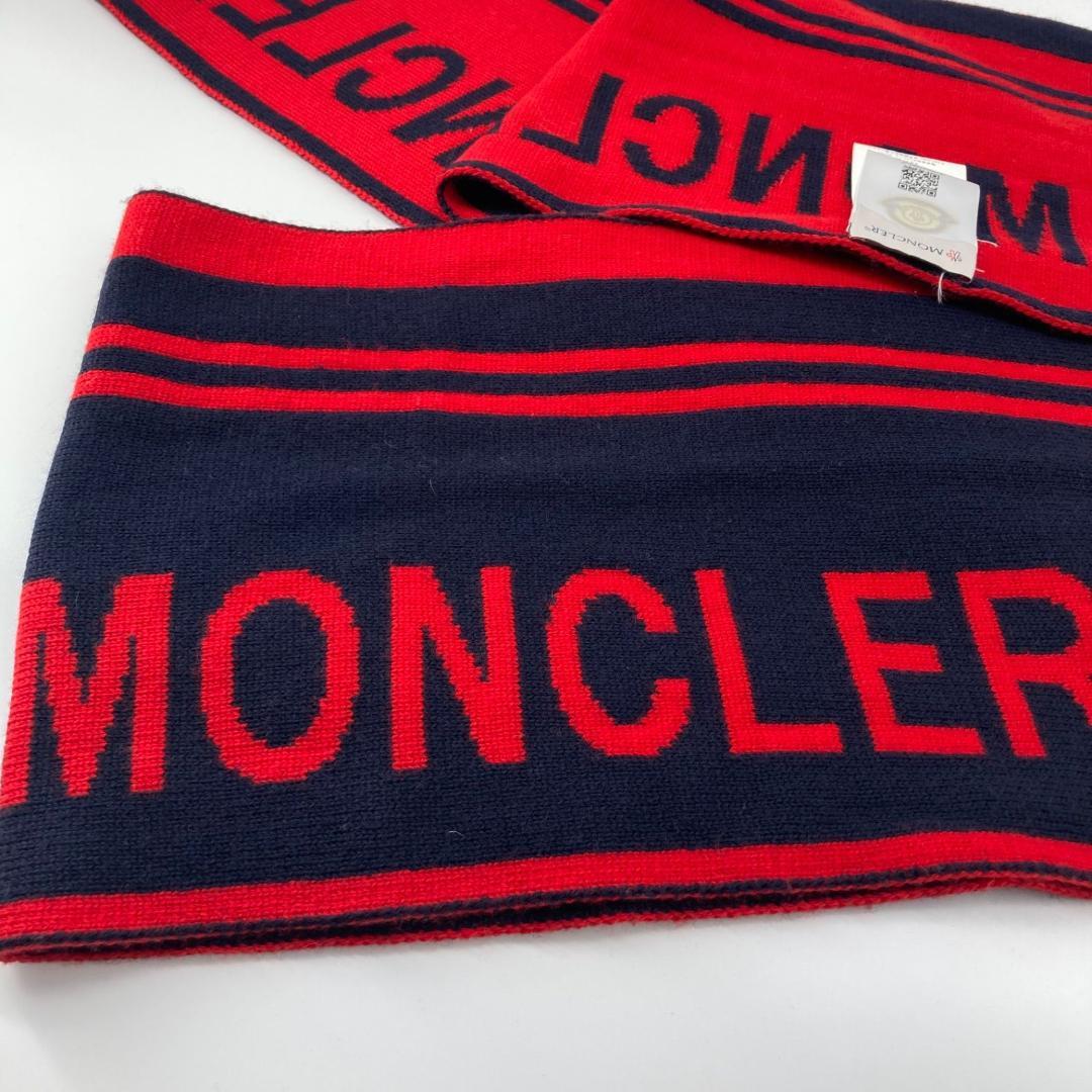 12858MONCLER モンクレール SCIARPA ウール ニット マフラー