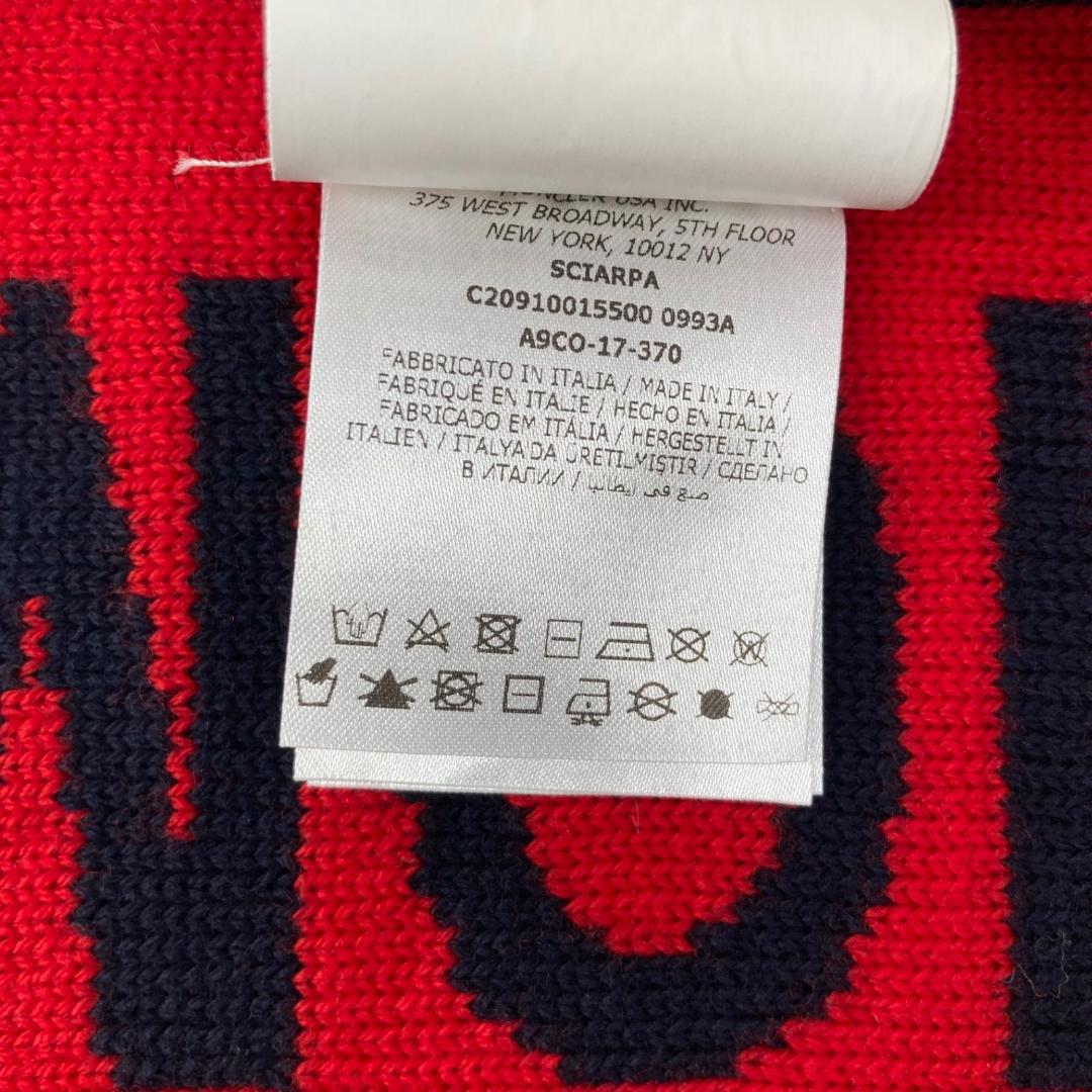 12858MONCLER モンクレール SCIARPA ウール ニット マフラー
