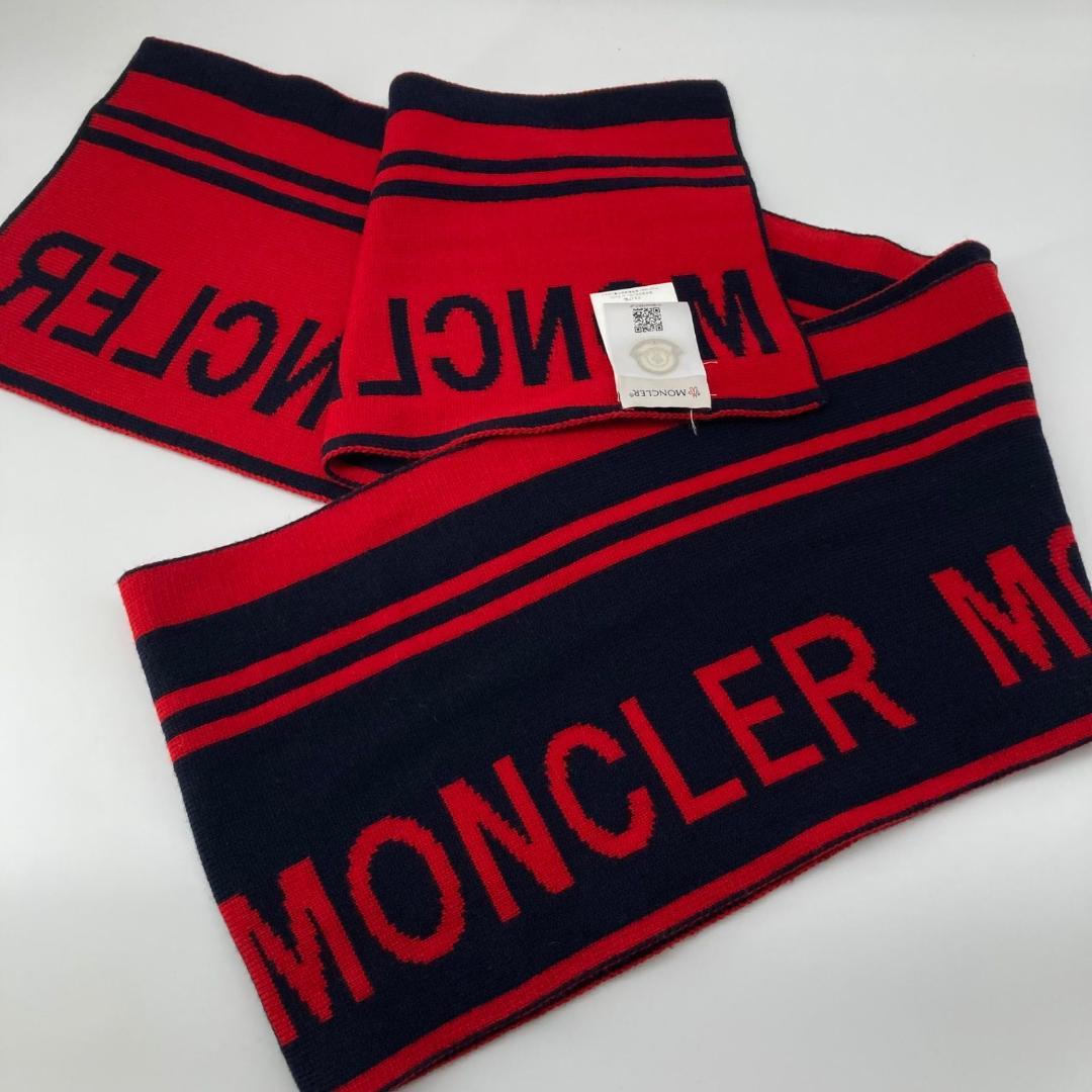 12858MONCLER モンクレール SCIARPA ウール ニット マフラー