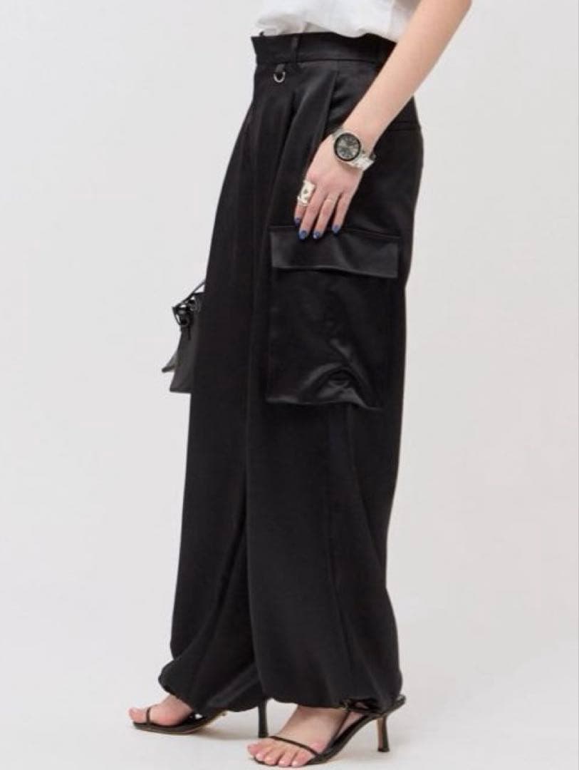 AP STUDIO2024 MinimalSatin Cargo パンツ