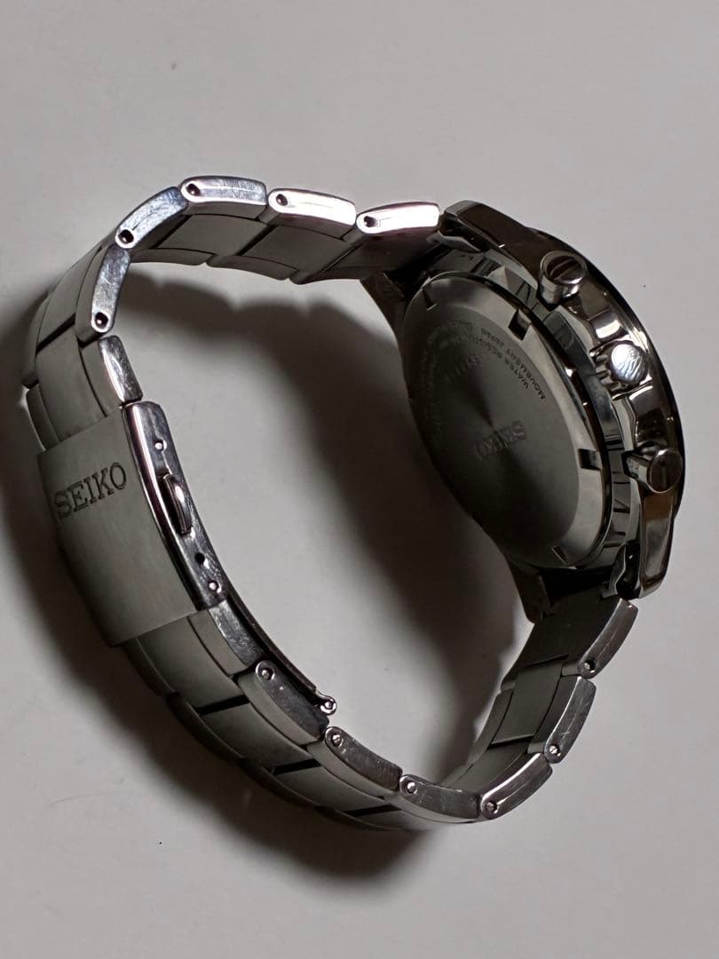 セイコー　スカイブルー　クロノグラフ　メンズ腕時計