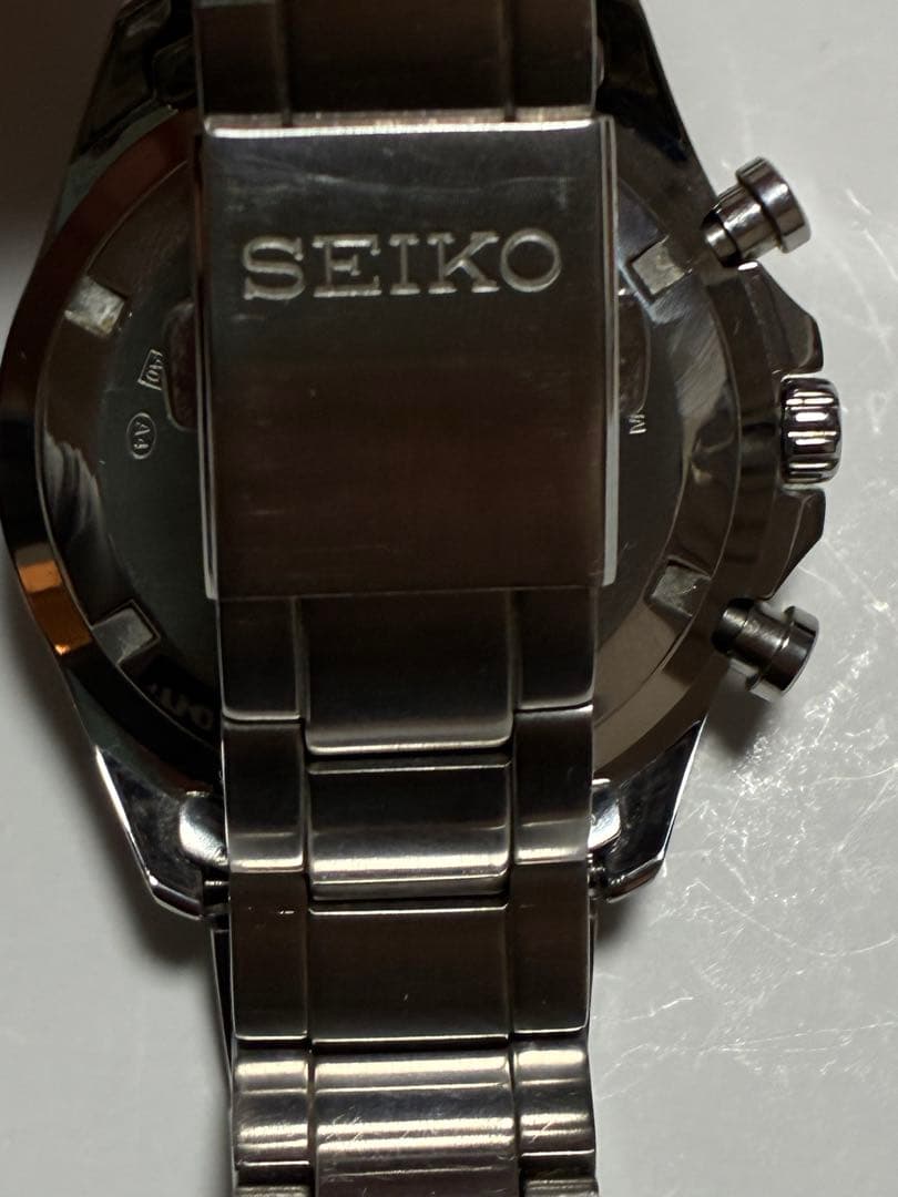 セイコー　スカイブルー　クロノグラフ　メンズ腕時計