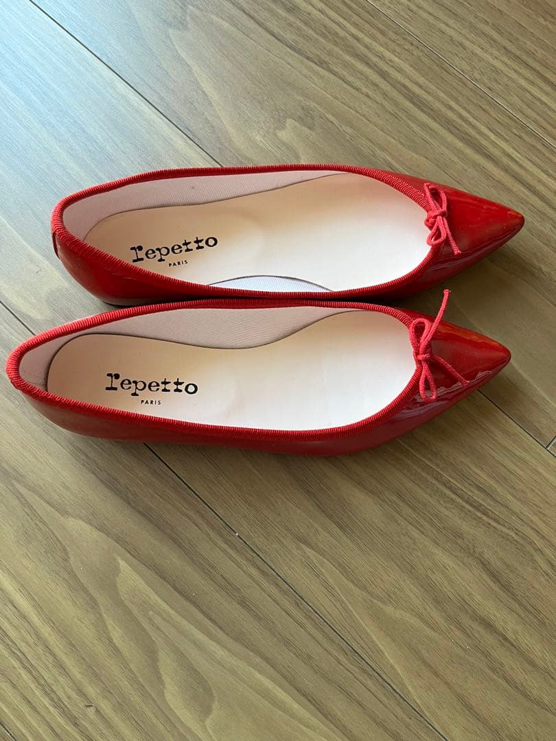 レペット　パンプス　赤　36