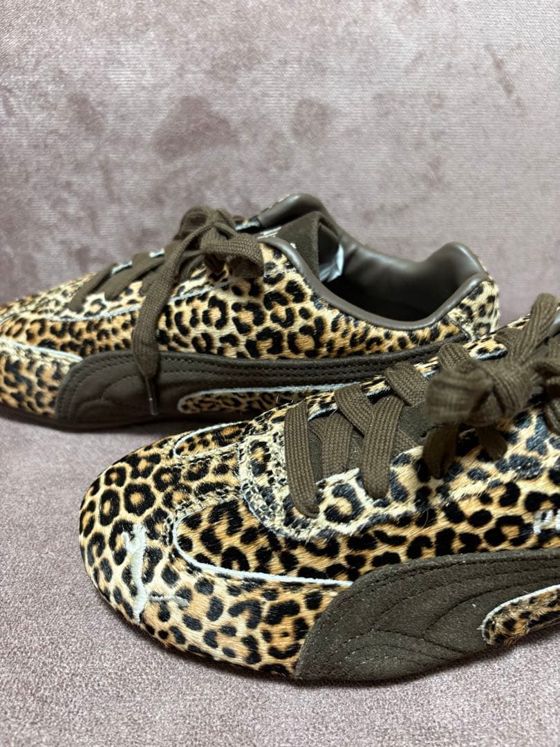 今だけお値下げ価格! 新品　プーマ　スピードキャットワイルド　豹柄　23.5