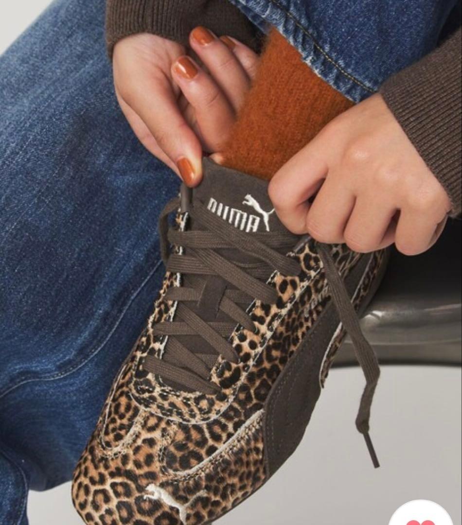 今だけお値下げ価格! 新品　プーマ　スピードキャットワイルド　豹柄　23.5