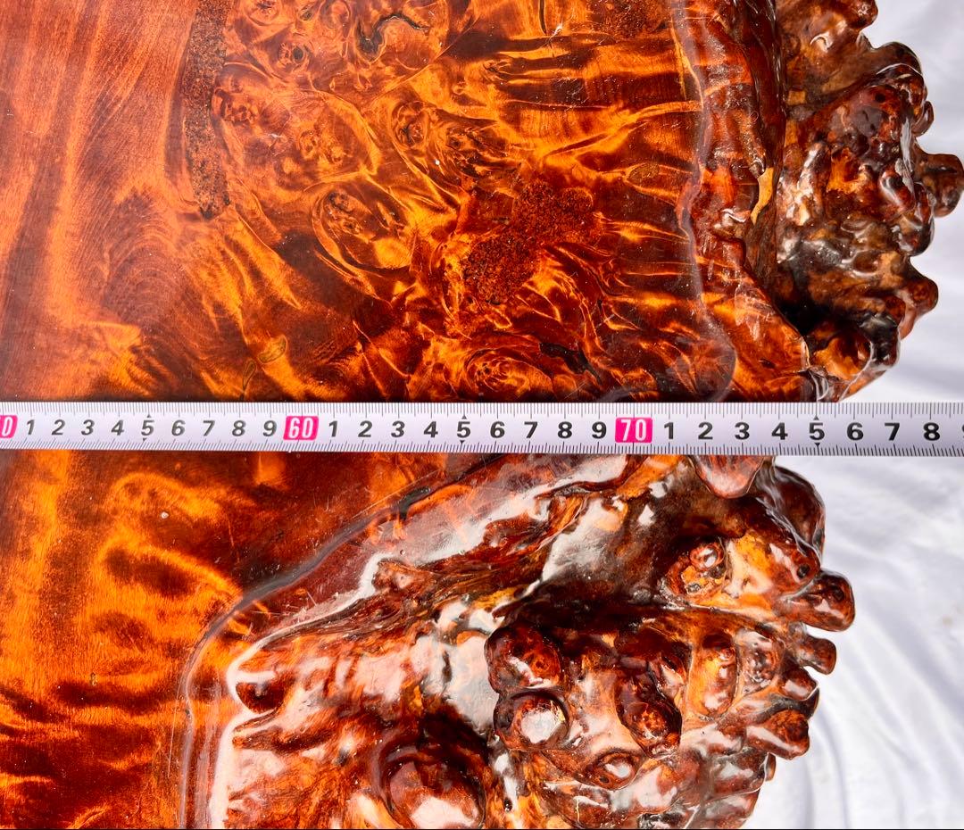 ③ 天然木 一枚板 座卓 ローテーブル 幅110cm