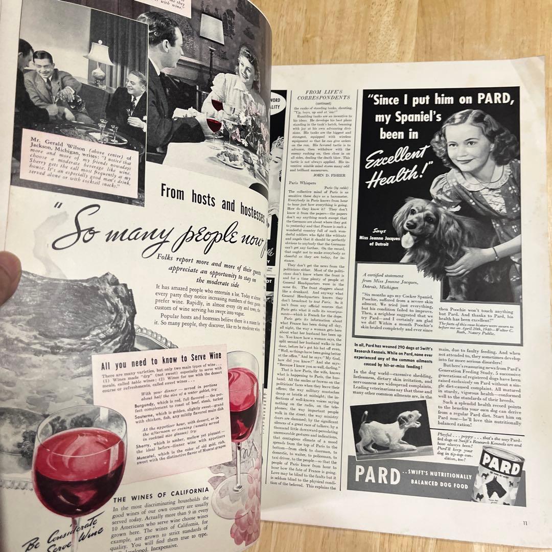 昭和天皇が表紙のライフマガジン 1940年発行